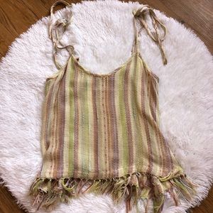 Billabong Boho Tank Top with Tassels